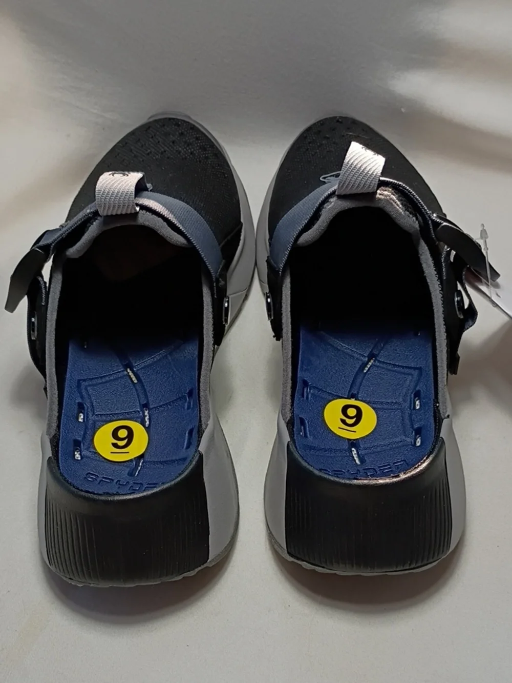 NWOB Spyder Ranger Mens Water Shoew Size 9 Black & Gray Slip-On Clogs Summer